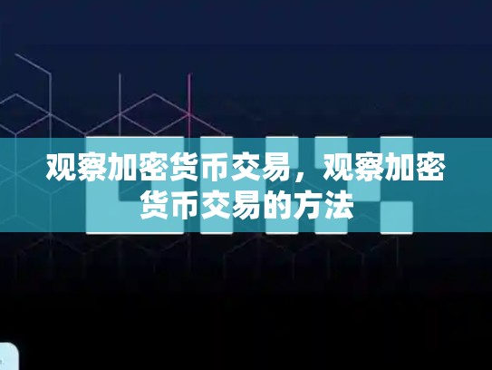观察加密货币交易，观察加密货币交易的方法