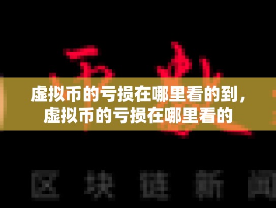 虚拟币的亏损在哪里看的到，虚拟币的亏损在哪里看的-第1张图片-币数通