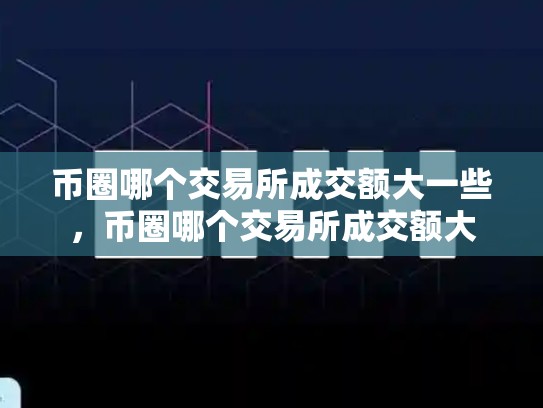 币圈哪个交易所成交额大一些，币圈哪个交易所成交额大
