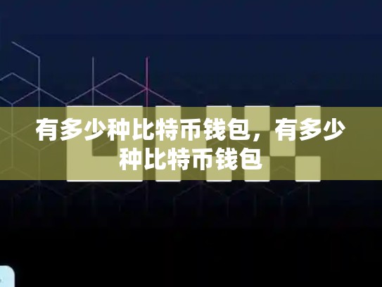有多少种比特币钱包，有多少种比特币钱包-第1张图片-币数通