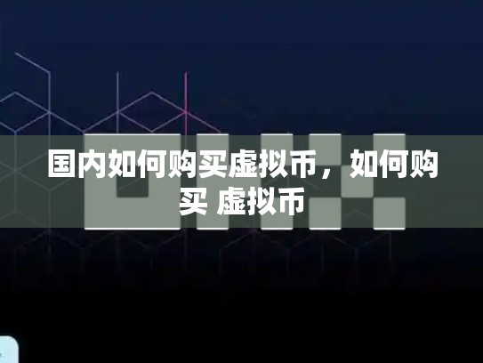 国内如何购买虚拟币，如何购买 虚拟币