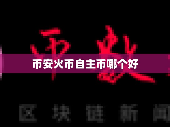 币安火币自主币哪个好