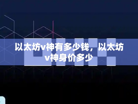以太坊v神有多少钱，以太坊v神身价多少