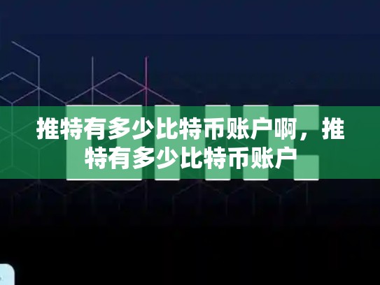 推特有多少比特币账户啊，推特有多少比特币账户-第1张图片-币数通