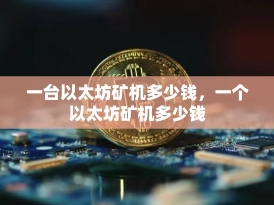 一台以太坊矿机多少钱，一个以太坊矿机多少钱