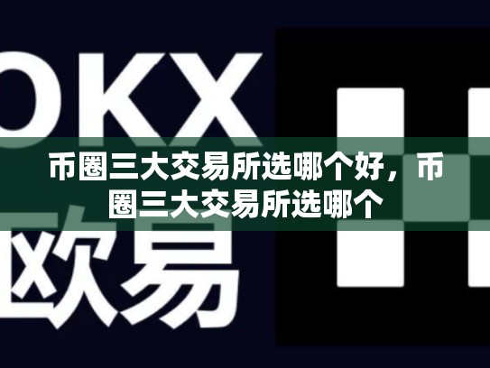 币圈三大交易所选哪个好，币圈三大交易所选哪个