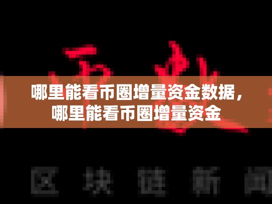 哪里能看币圈增量资金数据，哪里能看币圈增量资金-第1张图片-币数通