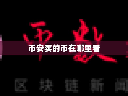 币安买的币在哪里看-第1张图片-币数通