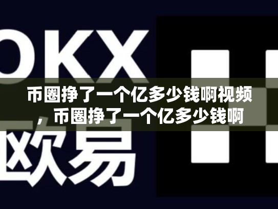 币圈挣了一个亿多少钱啊视频，币圈挣了一个亿多少钱啊-第1张图片-币数通