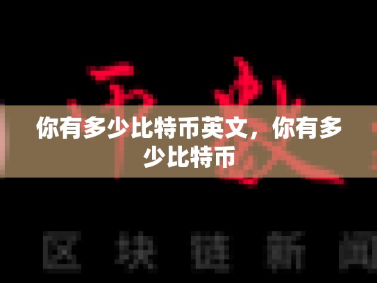 你有多少比特币英文，你有多少比特币