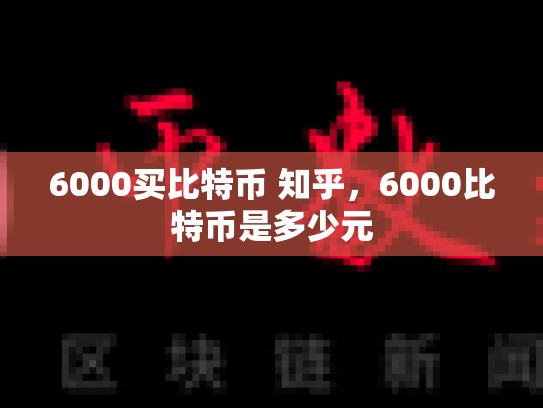 6000买比特币 知乎，6000比特币是多少元