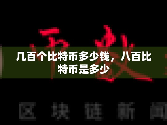 几百个比特币多少钱，八百比特币是多少