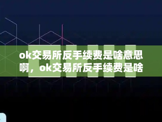ok交易所反手续费是啥意思啊，ok交易所反手续费是啥-第1张图片-币数通
