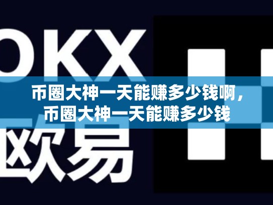币圈大神一天能赚多少钱啊，币圈大神一天能赚多少钱-第1张图片-币数通