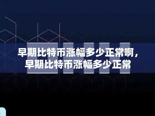 早期比特币涨幅多少正常啊，早期比特币涨幅多少正常