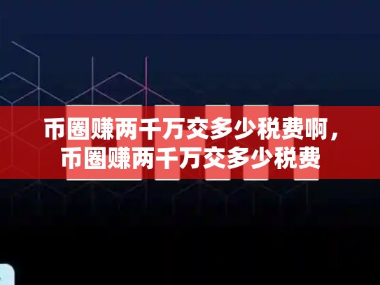 币圈赚两千万交多少税费啊，币圈赚两千万交多少税费