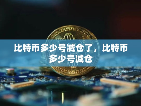 比特币多少号减仓了，比特币多少号减仓-第1张图片-币数通