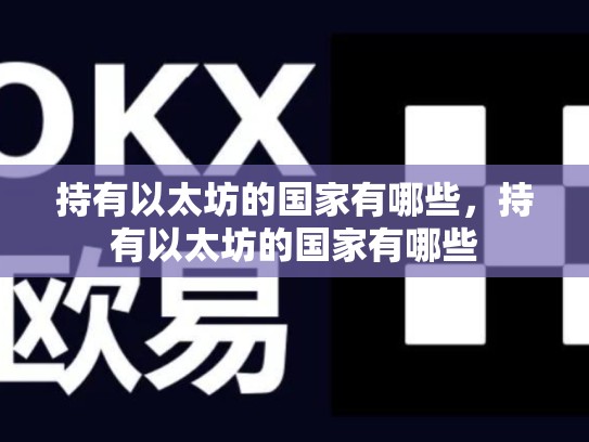 持有以太坊的国家有哪些，持有以太坊的国家有哪些-第1张图片-币数通