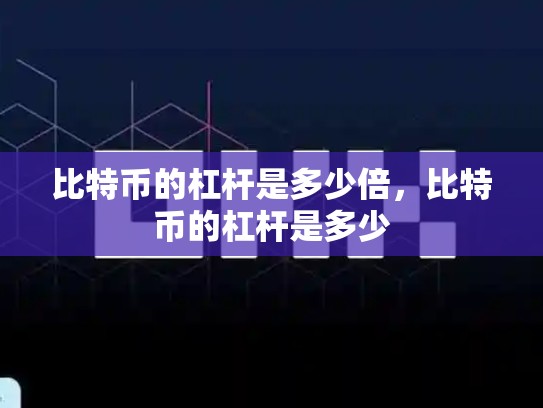 比特币的杠杆是多少倍，比特币的杠杆是多少-第1张图片-币数通