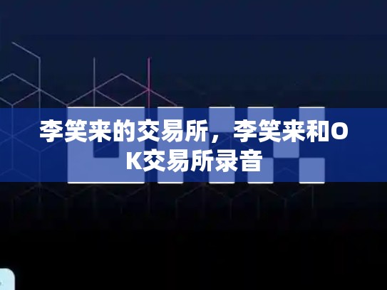 李笑来的交易所，李笑来和OK交易所录音