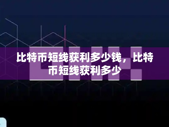 比特币短线获利多少钱，比特币短线获利多少