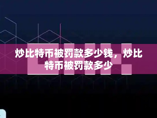 炒比特币被罚款多少钱，炒比特币被罚款多少