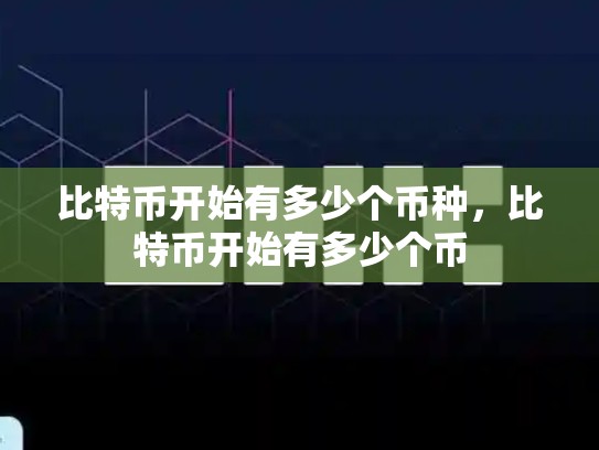 比特币开始有多少个币种，比特币开始有多少个币
