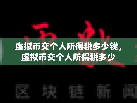 虚拟币交个人所得税多少钱，虚拟币交个人所得税多少