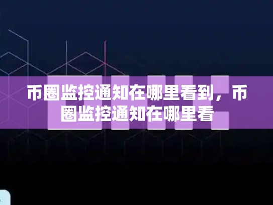 币圈监控通知在哪里看到，币圈监控通知在哪里看