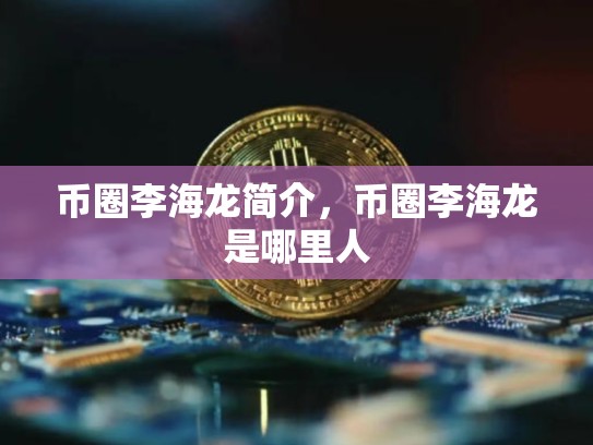 币圈李海龙简介，币圈李海龙是哪里人