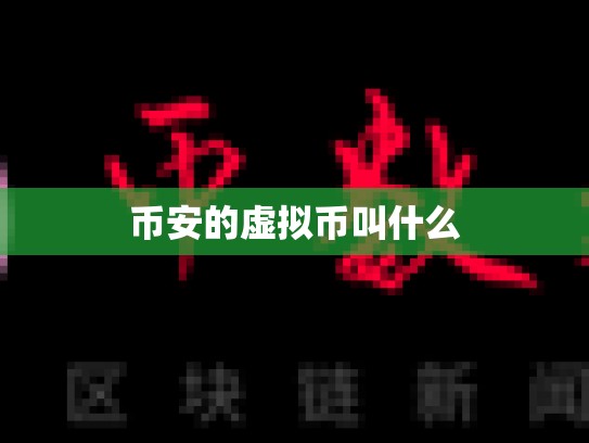 币安的虚拟币叫什么