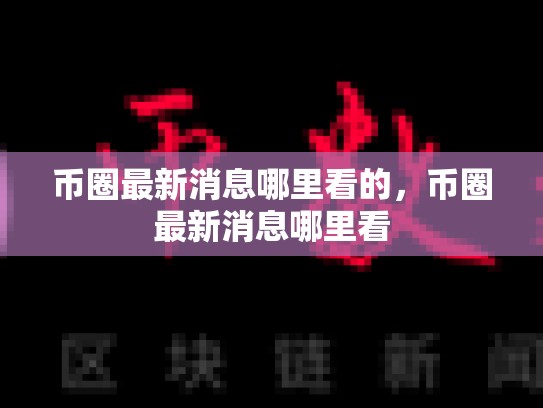 币圈最新消息哪里看的，币圈最新消息哪里看