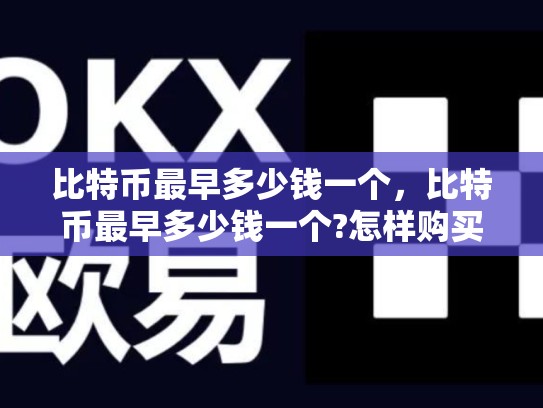 比特币最早多少钱一个，比特币最早多少钱一个?怎样购买的?