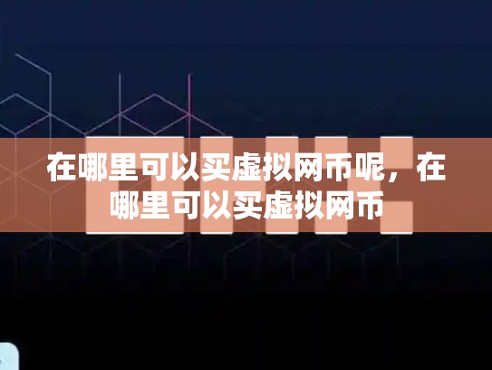 在哪里可以买虚拟网币呢，在哪里可以买虚拟网币