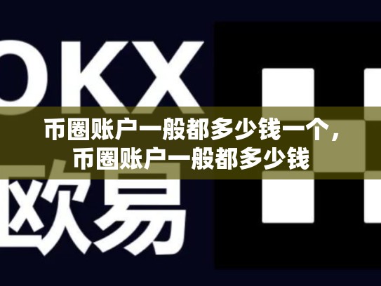 币圈账户一般都多少钱一个，币圈账户一般都多少钱
