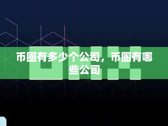 币圈有多少个公司，币圈有哪些公司