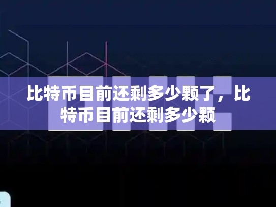 比特币目前还剩多少颗了，比特币目前还剩多少颗-第1张图片-币数通