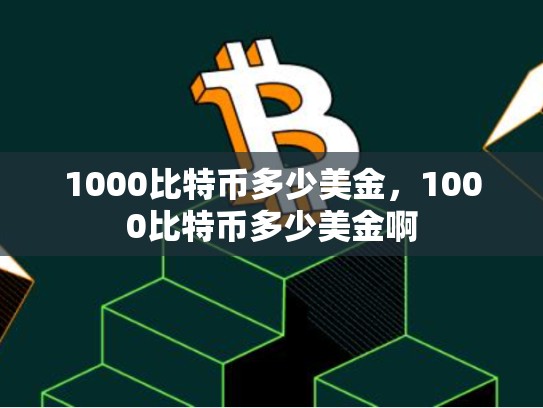 1000比特币多少美金，1000比特币多少美金啊-第1张图片-币数通