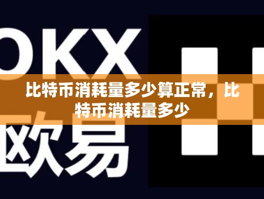 比特币消耗量多少算正常，比特币消耗量多少
