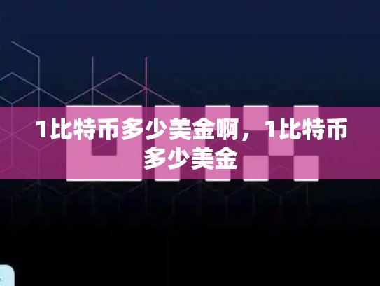 1比特币多少美金啊，1比特币多少美金