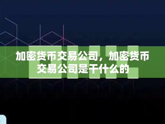 加密货币交易公司，加密货币交易公司是干什么的
