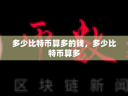 多少比特币算多的钱，多少比特币算多-第1张图片-币数通
