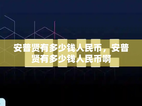 安普贤有多少钱人民币，安普贤有多少钱人民币啊