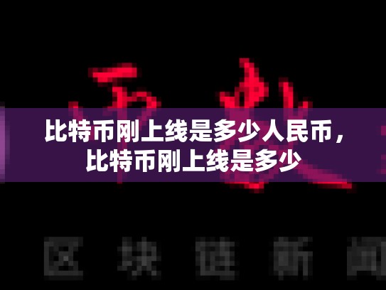 比特币刚上线是多少人民币，比特币刚上线是多少-第1张图片-币数通