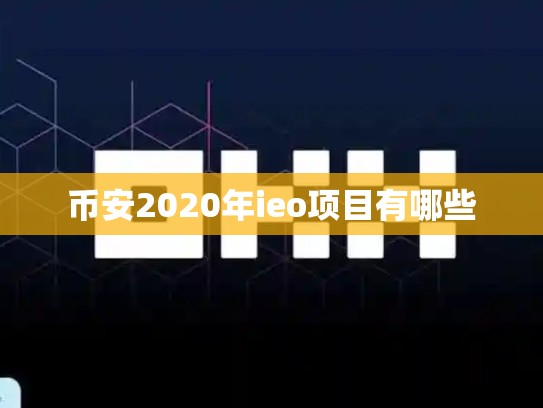 币安2020年ieo项目有哪些-第1张图片-币数通
