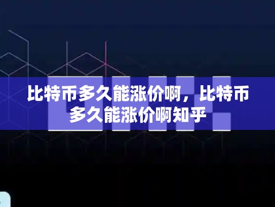 比特币多久能涨价啊，比特币多久能涨价啊知乎-第1张图片-币数通