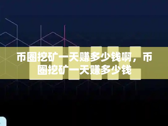 币圈挖矿一天赚多少钱啊，币圈挖矿一天赚多少钱-第1张图片-币数通