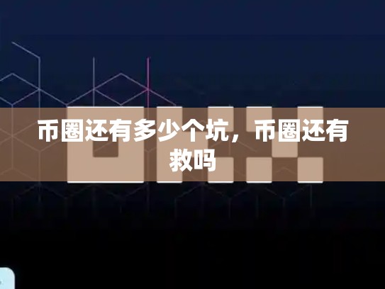 币圈还有多少个坑，币圈还有救吗-第1张图片-币数通