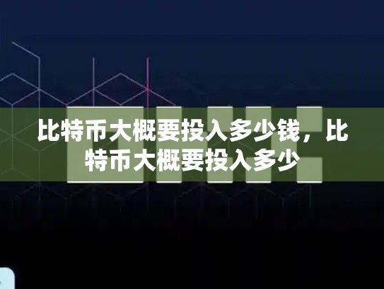 比特币大概要投入多少钱，比特币大概要投入多少-第1张图片-币数通