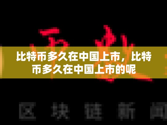 比特币多久在中国上市，比特币多久在中国上市的呢-第1张图片-币数通